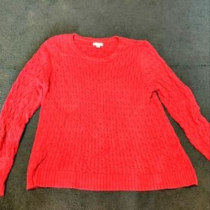 Purple knitted sweater